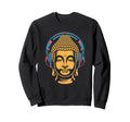 Buddha Headphones Mindfulness Sweatshirt - Aesthetic Graphic for Adults - T-Shirt, Sweatshirt, Hoodie