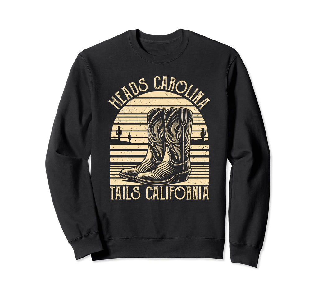 Heads Carolina Tail California Sweatshirt - Trendy Graphic Men Women - T-Shirt, Sweatshirt, Hoodie