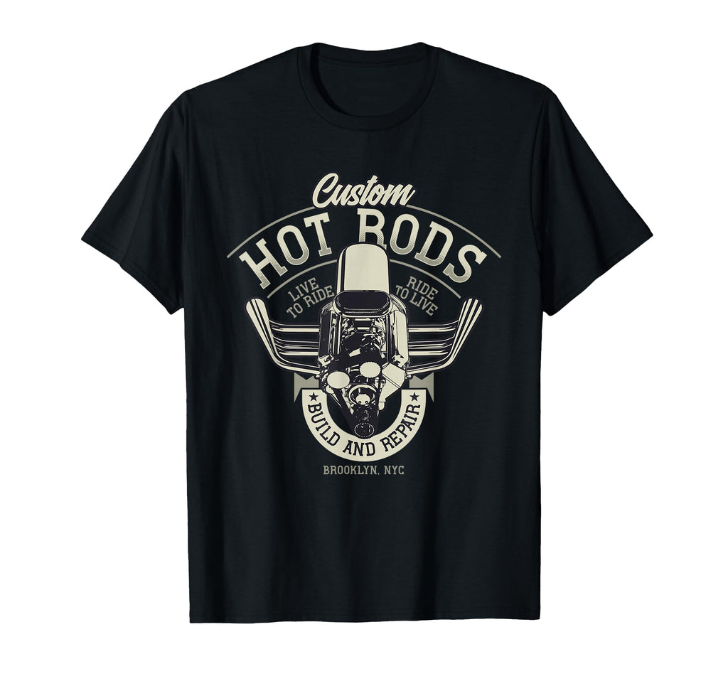 Hot Rod Old Race Car Small T-Shirt - Aesthetic Graphic Unisex - T-Shirt, Sweatshirt, Hoodie