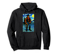 Starry Night Western Bigfoot Cowboy Hoodie - Aesthetic Graphic for Adults - T-Shirt, Sweatshirt, Hoodie