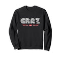 Graz Austria 70S 80S Type Flag Sweatshirt - Unique Graphic Men Women - T-Shirt, Sweatshirt, Hoodie