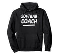 Softball Coach Distressed Coaches Hoodie - Minimalist Print Unisex - T-Shirt, Sweatshirt, Hoodie