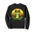 Meditating Frog During Yoga Sweatshirt - Aesthetic Graphic Unisex - T-Shirt, Sweatshirt, Hoodie