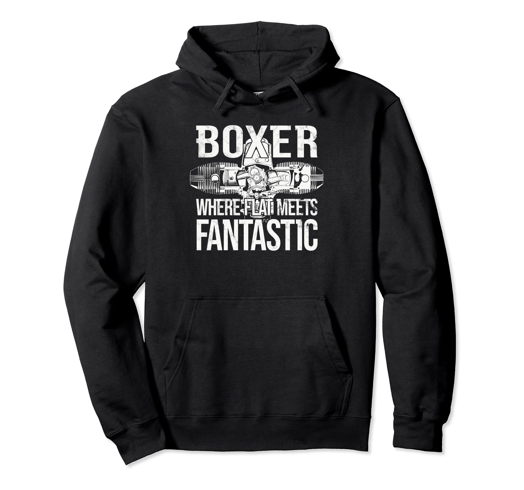 Boxer Flat Meets Fantastic Hoodie - Aesthetic Graphic for Adults - T-Shirt, Sweatshirt, Hoodie