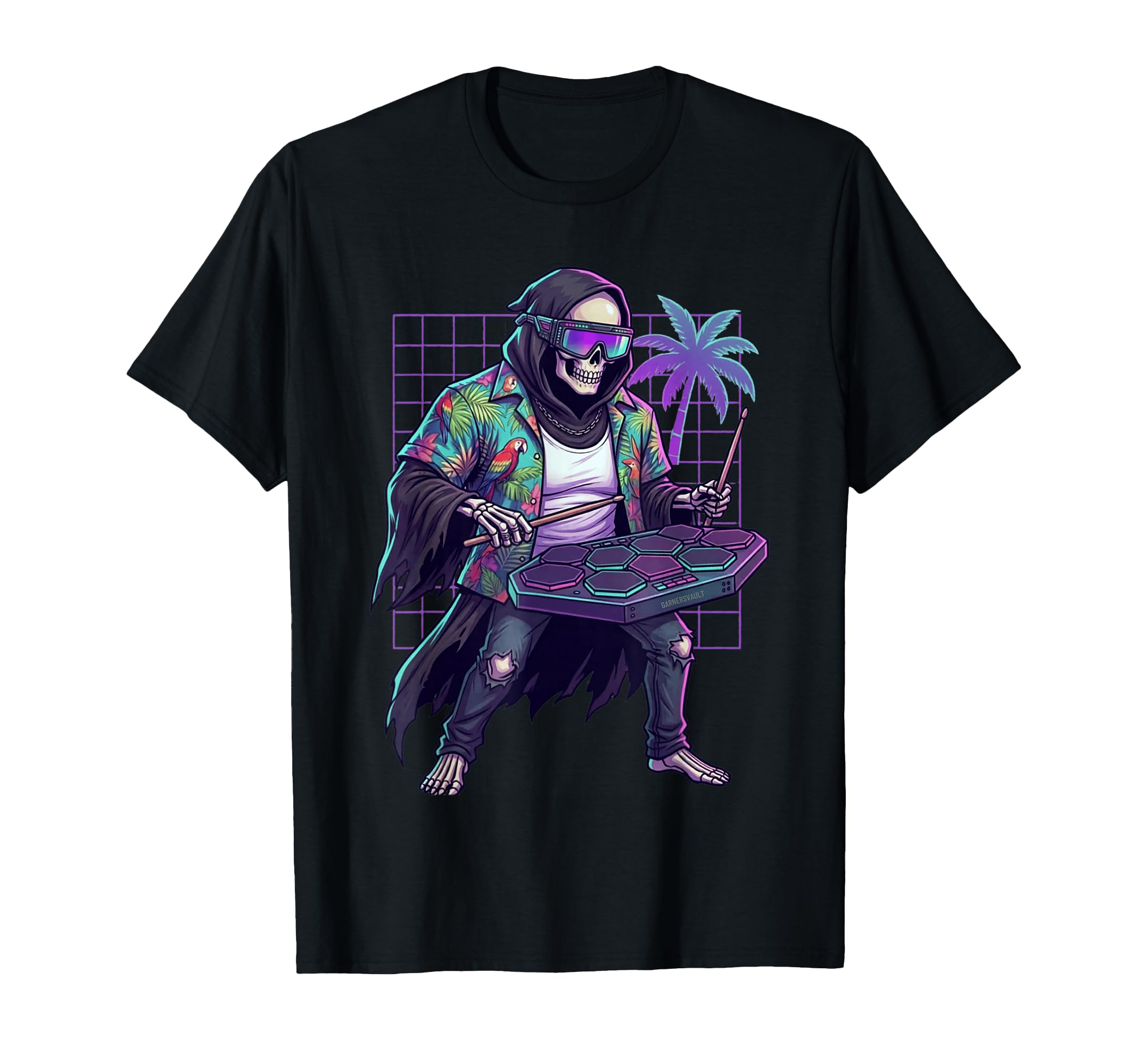 Funny Grim Reaper 80S Summer T-Shirt - Custom Art Print Men Women - T-Shirt, Sweatshirt, Hoodie