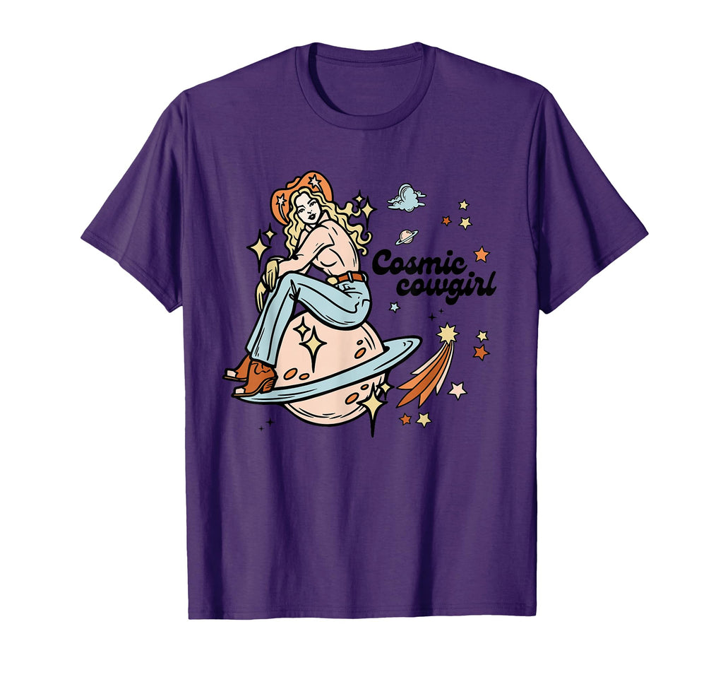 Rodeo Howdy Western Cowboy Cowgirl Space T-Shirt - Graphic Print Men Women - T-Shirt, Sweatshirt, Hoodie