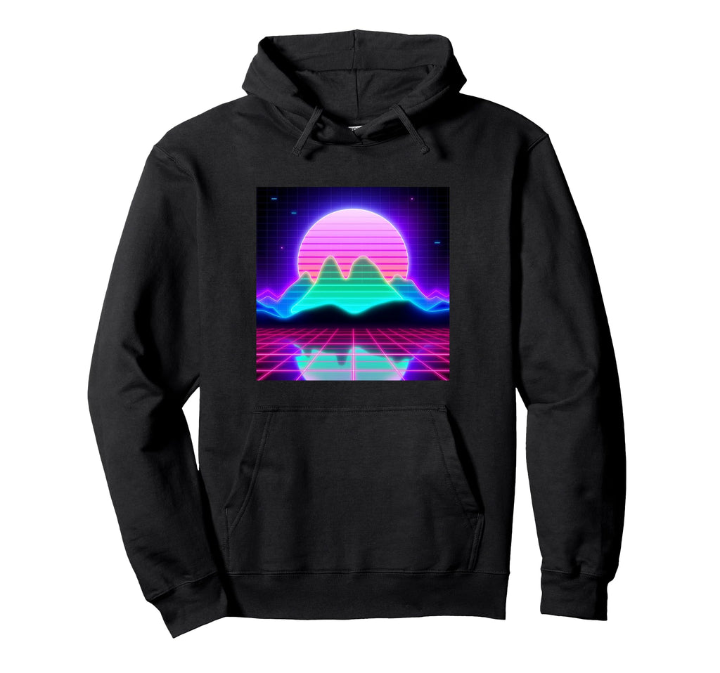 Futuristic Vaporwave 80S 90S Synthwave Art Hoodie - Streetwear Style Unisex - T-Shirt, Sweatshirt, Hoodie