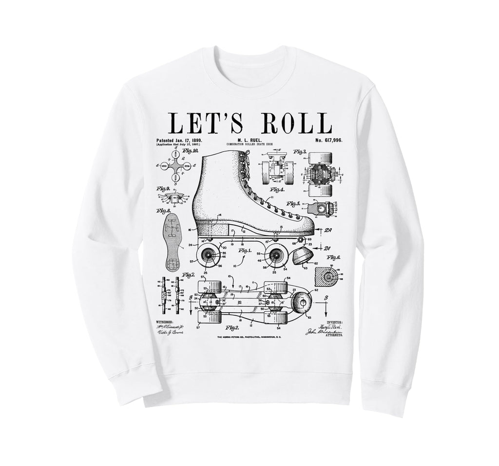 Lets Roll Roller Derby Skating Sweatshirt - Streetwear Style for Adults - T-Shirt, Sweatshirt, Hoodie