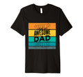Dad Awesome Father Typography T-Shirt - Unique Graphic Men Women - T-Shirt, Sweatshirt, Hoodie