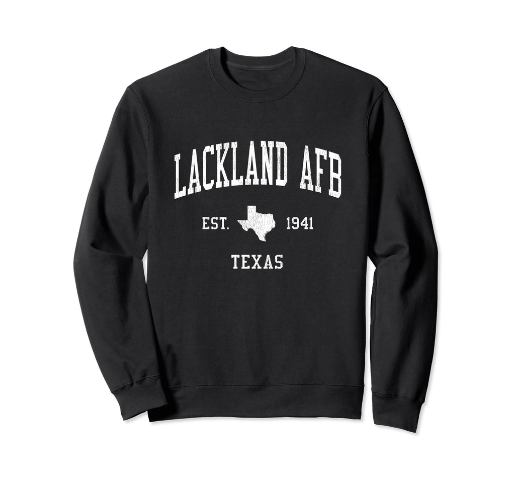 Lackland Afb Tx Athletic Sports Js01 Sweatshirt - Aesthetic Graphic Unisex - T-Shirt, Sweatshirt, Hoodie
