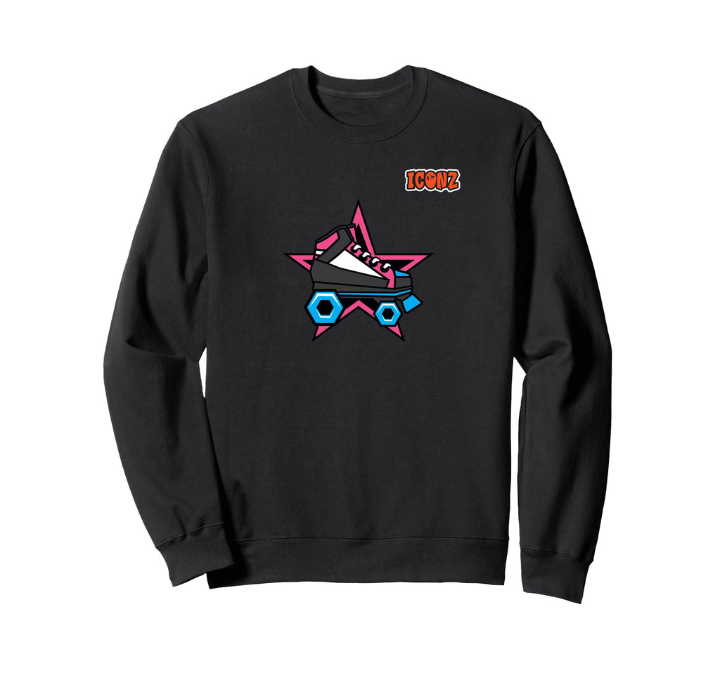 Roller Skates Emoticon Emoji Sweatshirt - Trendy Graphic Unisex - T-Shirt, Sweatshirt, Hoodie