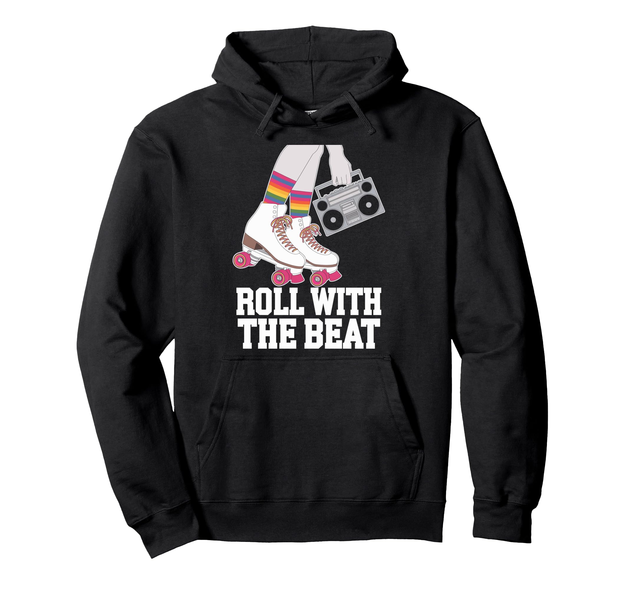 Rollerskates Funny 80S Roller Disco Hoodie - Streetwear Style Unisex - T-Shirt, Sweatshirt, Hoodie