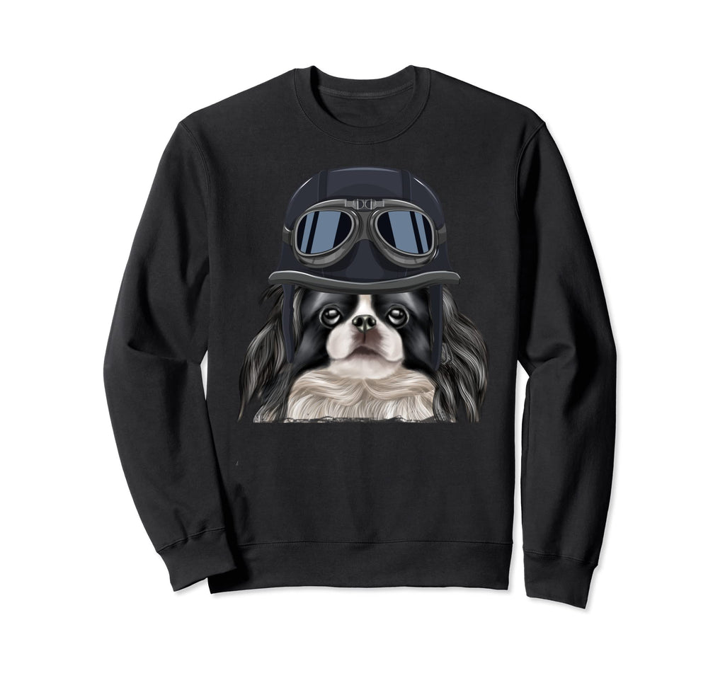 Funny Motorcycle Helmet Japanese Sweatshirt - Minimalist Print Men Women - T-Shirt, Sweatshirt, Hoodie