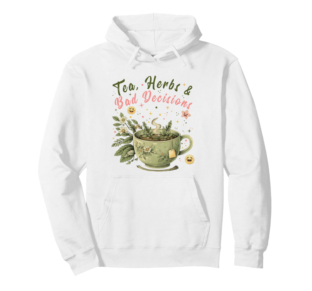 Funny Wellness Vibes Aesthetic Tea Hoodie - Novelty Apparel for Adults - T-Shirt, Sweatshirt, Hoodie