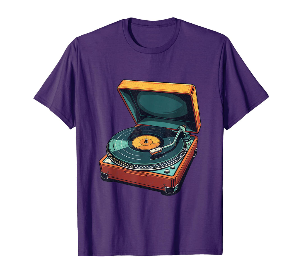 Vinyl Record Player Turntable 80S 90S T-Shirt - Streetwear Style Men Women - T-Shirt, Sweatshirt, Hoodie
