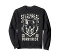 Steel Real Biker Hell Skull Sweatshirt - Custom Art Print Unisex - T-Shirt, Sweatshirt, Hoodie
