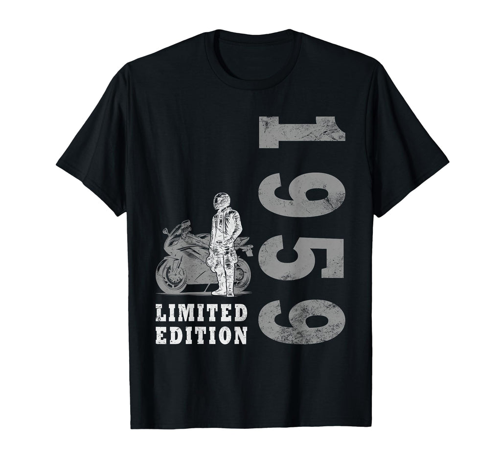65 Years Biker 1959 Motorcyclist T-Shirt - Novelty Apparel Men Women - T-Shirt, Sweatshirt, Hoodie