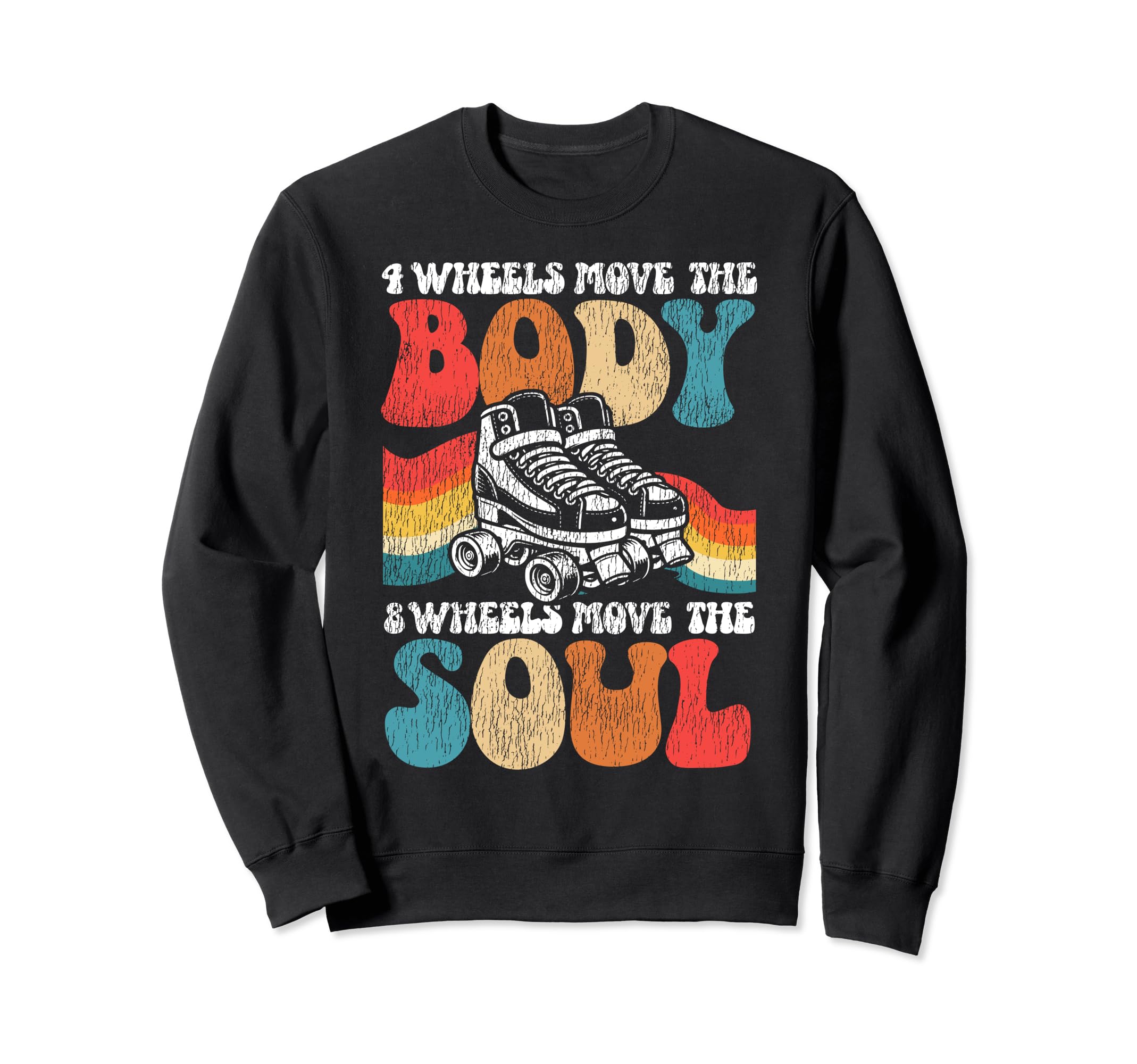 Roller Skating Skate 1970S 4 Sweatshirt - Casual Everyday Wear Unisex - T-Shirt, Sweatshirt, Hoodie