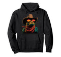 Colorful Rabbit Sunglasses Cowboy Animal Hoodie - Minimalist Print Unisex - T-Shirt, Sweatshirt, Hoodie