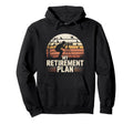 My Retirement Plan Bird Watching Sunset Hoodie - Unique Graphic for Adults - T-Shirt, Sweatshirt, Hoodie