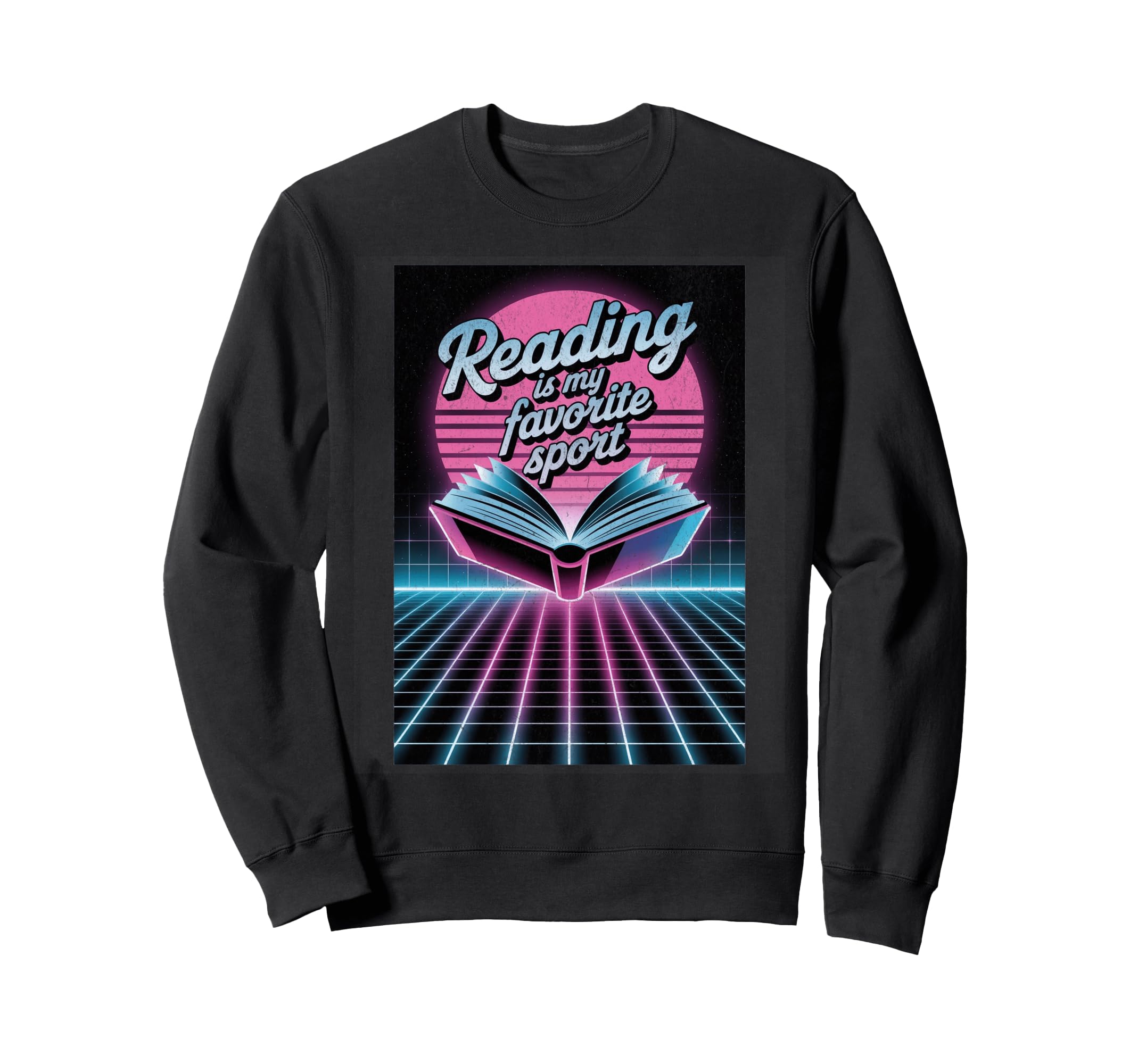 Reading Is My Favorite Sport Sweatshirt - Graphic Print for Adults - T-Shirt, Sweatshirt, Hoodie