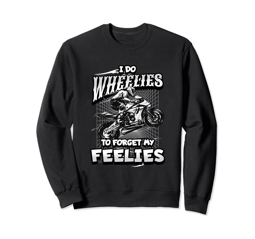 Biker Motorcycle Motorcycle Funny Sweatshirt - Fun Novelty Design Unisex - T-Shirt, Sweatshirt, Hoodie