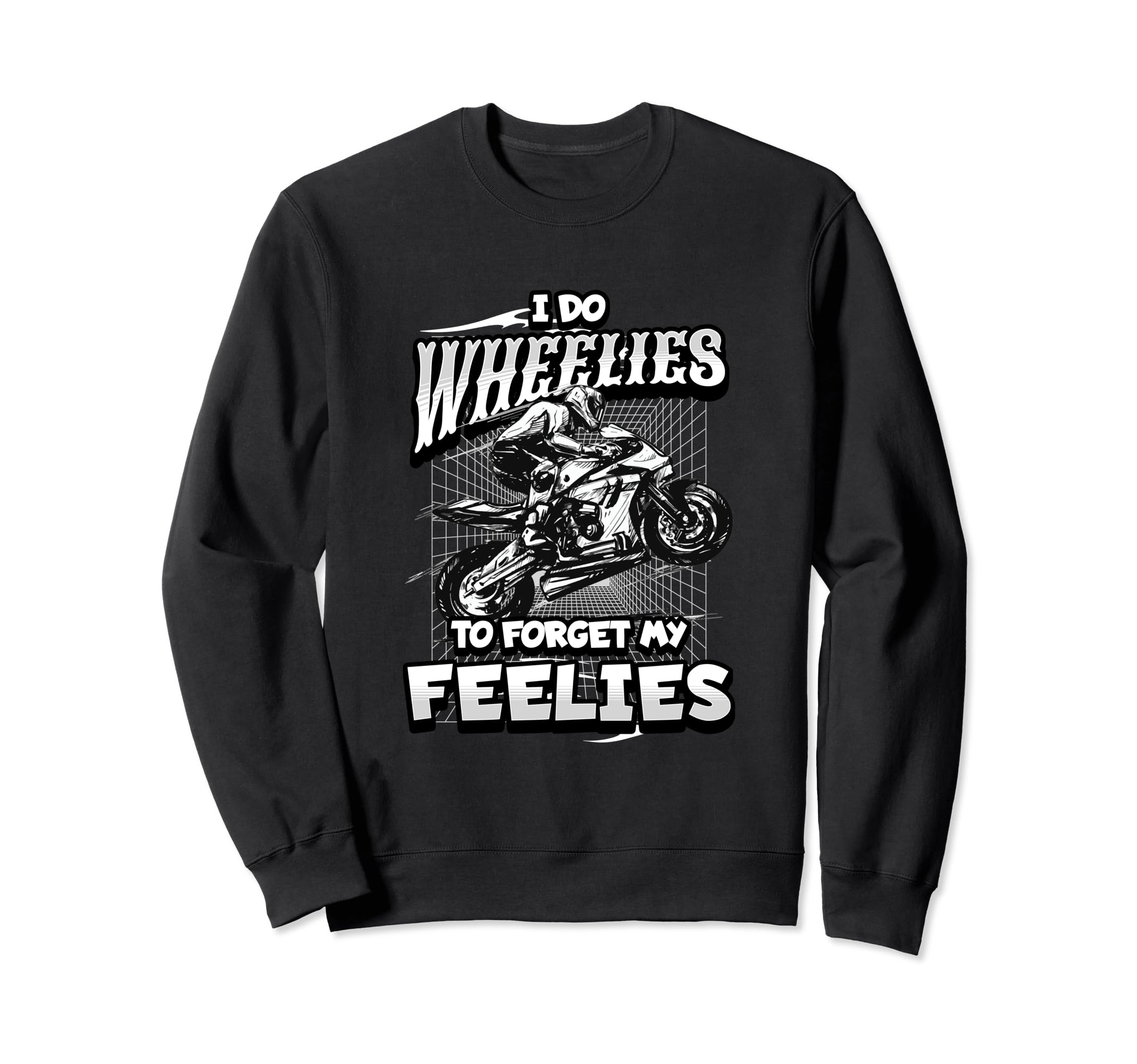 Biker Motorcycle Motorcycle Funny Sweatshirt - Fun Novelty Design Unisex - T-Shirt, Sweatshirt, Hoodie