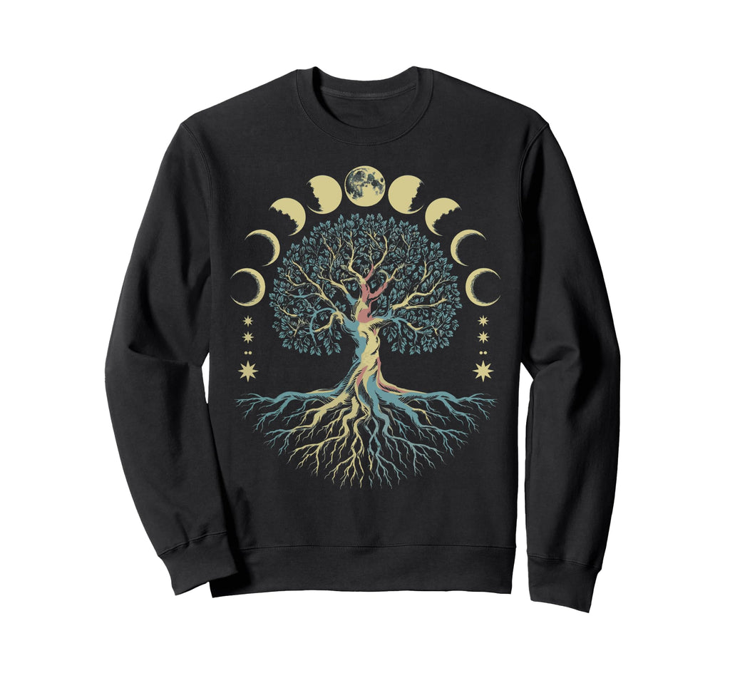 Tree Life Moon Phases As Above So Sweatshirt - Novelty Apparel Men Women - T-Shirt, Sweatshirt, Hoodie