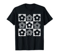 Checkerboard Flower Pop Art T-Shirt - Unique Graphic for Adults - T-Shirt, Sweatshirt, Hoodie