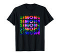 Simone Tie Dye Wordmark Pattern Fun T-Shirt - Casual Everyday Wear Unisex - T-Shirt, Sweatshirt, Hoodie