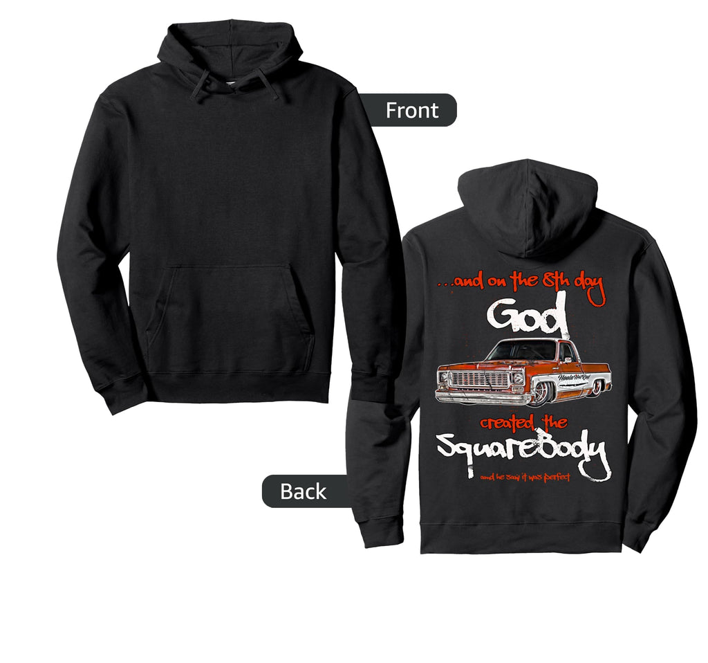 Jimmy Slammed Squarebody Truck Hoodie - Casual Everyday Wear Men Women - T-Shirt, Sweatshirt, Hoodie