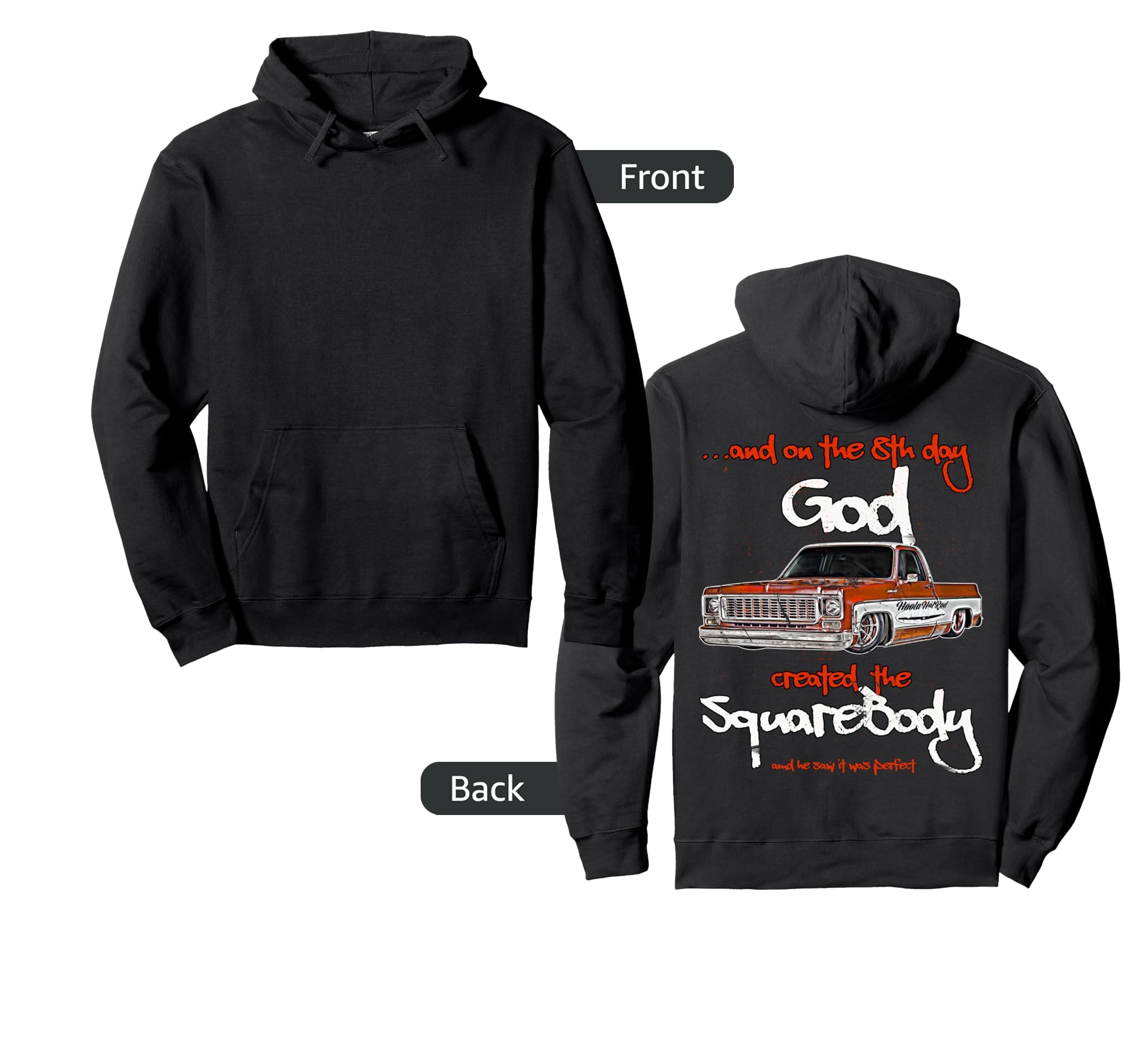 Jimmy Slammed Squarebody Truck Hoodie - Casual Everyday Wear Men Women - T-Shirt, Sweatshirt, Hoodie