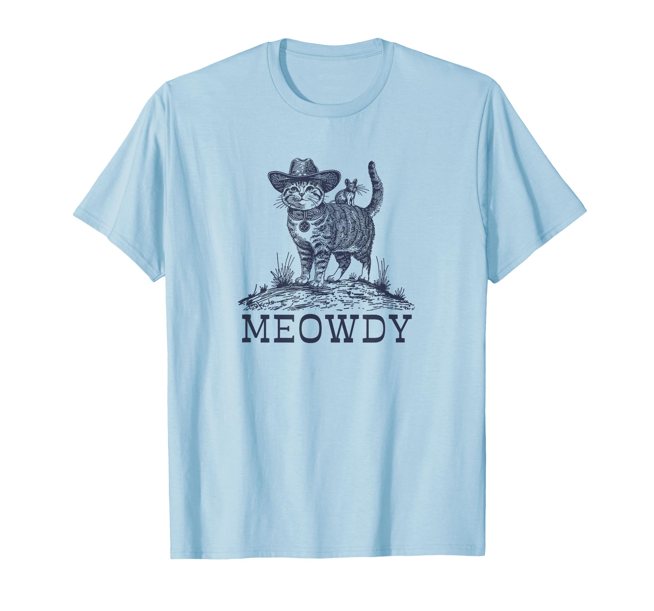 Meowdy Funny Country Music Cat Cowgirl T-Shirt - Unique Graphic Men Women - T-Shirt, Sweatshirt, Hoodie