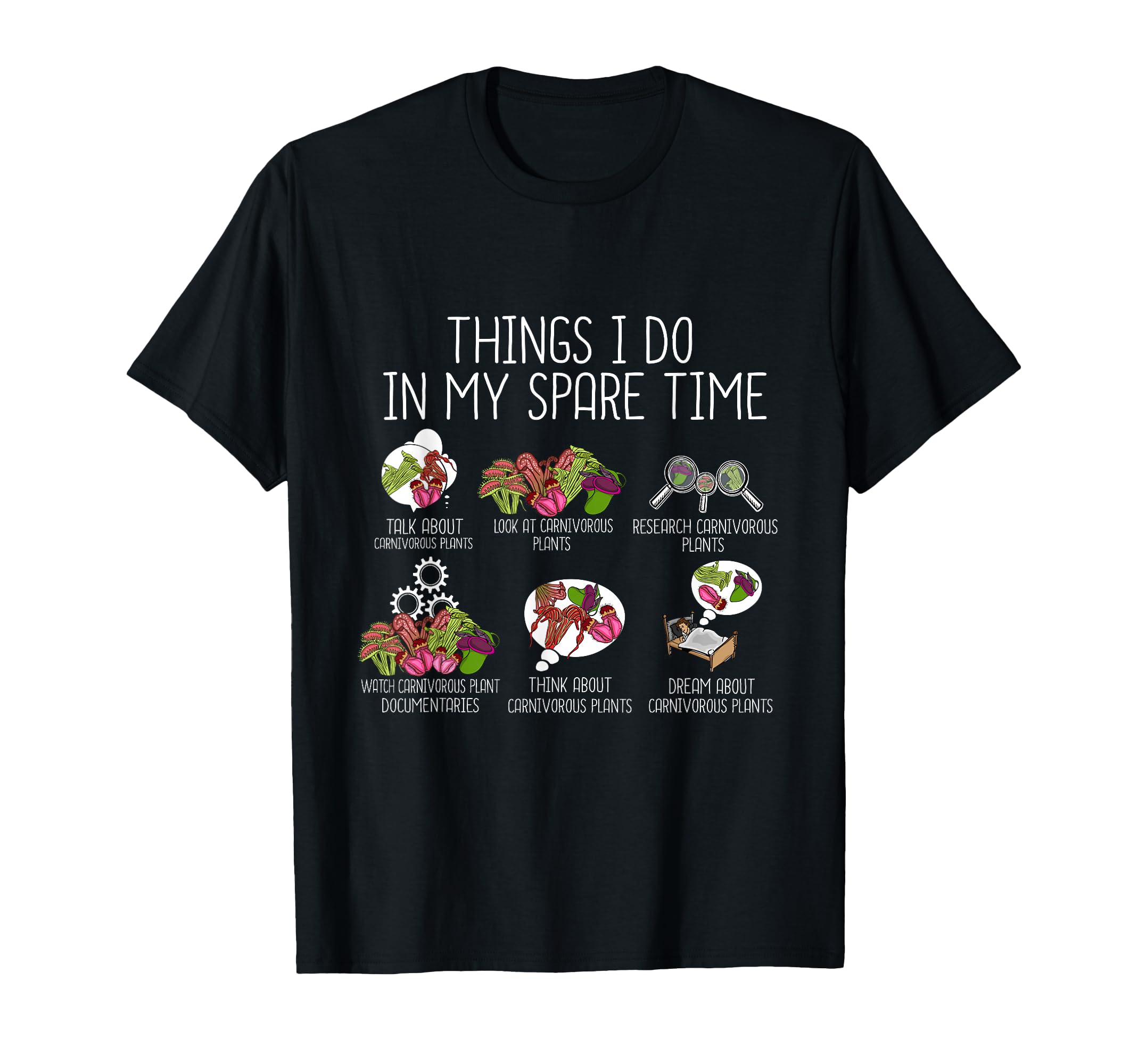 Funny Carnivorous Plants Lover Venus Flytrap T-Shirt - Graphic Print Unisex - T-Shirt, Sweatshirt, Hoodie