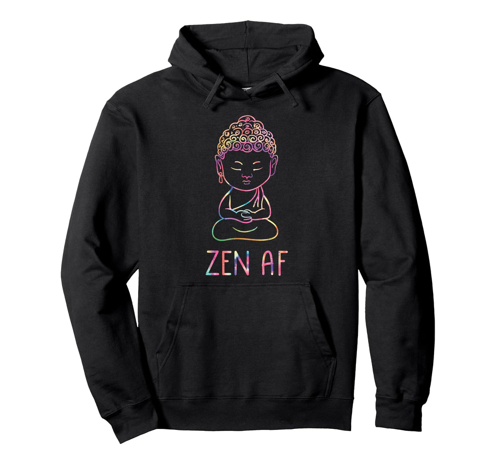 Funny Yoga Buddha Lotus Pose Hoodie - Minimalist Print for Adults - T-Shirt, Sweatshirt, Hoodie