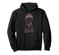 Funny Yoga Buddha Lotus Pose Hoodie - Minimalist Print for Adults - T-Shirt, Sweatshirt, Hoodie
