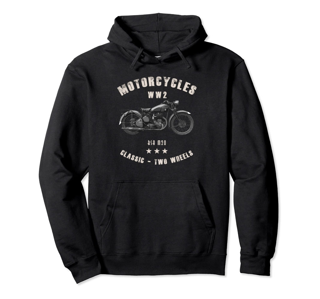 Bsa M20 Motorcycle Ww2 Hoodie - Minimalist Print Men Women - T-Shirt, Sweatshirt, Hoodie