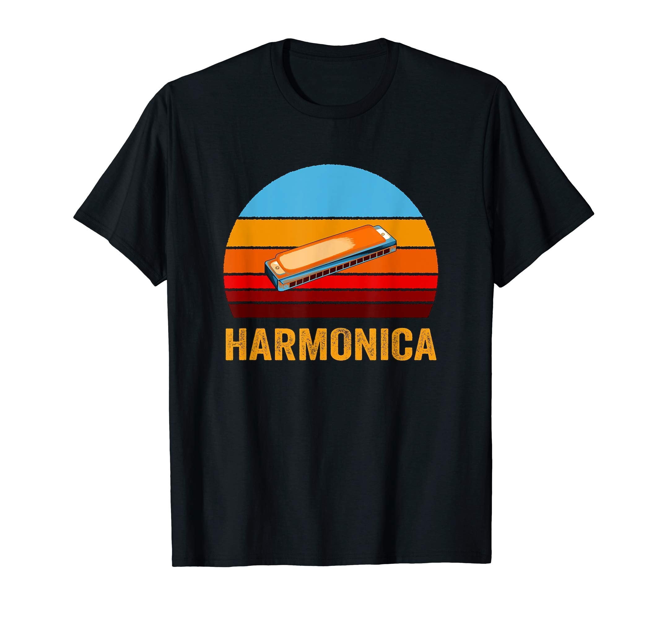 Sunset Harmonica T-Shirt - Fun Novelty Design for Adults - T-Shirt, Sweatshirt, Hoodie