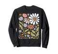 Wildflowers Flowers Pattern Summer Sweatshirt - Unique Graphic Men Women - T-Shirt, Sweatshirt, Hoodie