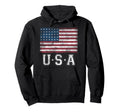 Trendy Distressed American Flag Hoodie - Novelty Apparel Men Women - T-Shirt, Sweatshirt, Hoodie
