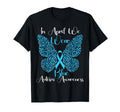 April We Wear Blue Butterfly Autism T-Shirt - Novelty Apparel Unisex - T-Shirt, Sweatshirt, Hoodie