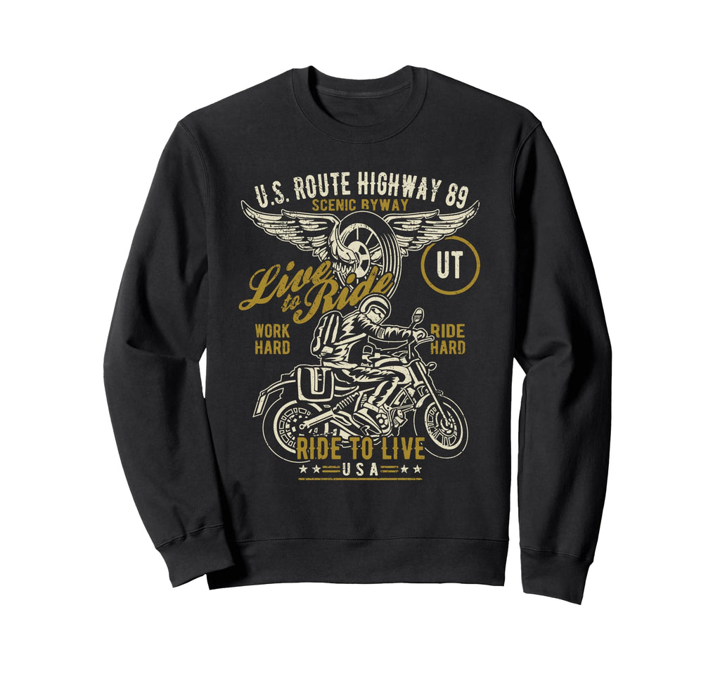 Us Route Highway 89 Ut Usa Sweatshirt - Custom Art Print Men Women - T-Shirt, Sweatshirt, Hoodie