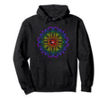 Om Symbol Colorful Mandala Geometry Hoodie - Novelty Apparel Unisex - T-Shirt, Sweatshirt, Hoodie