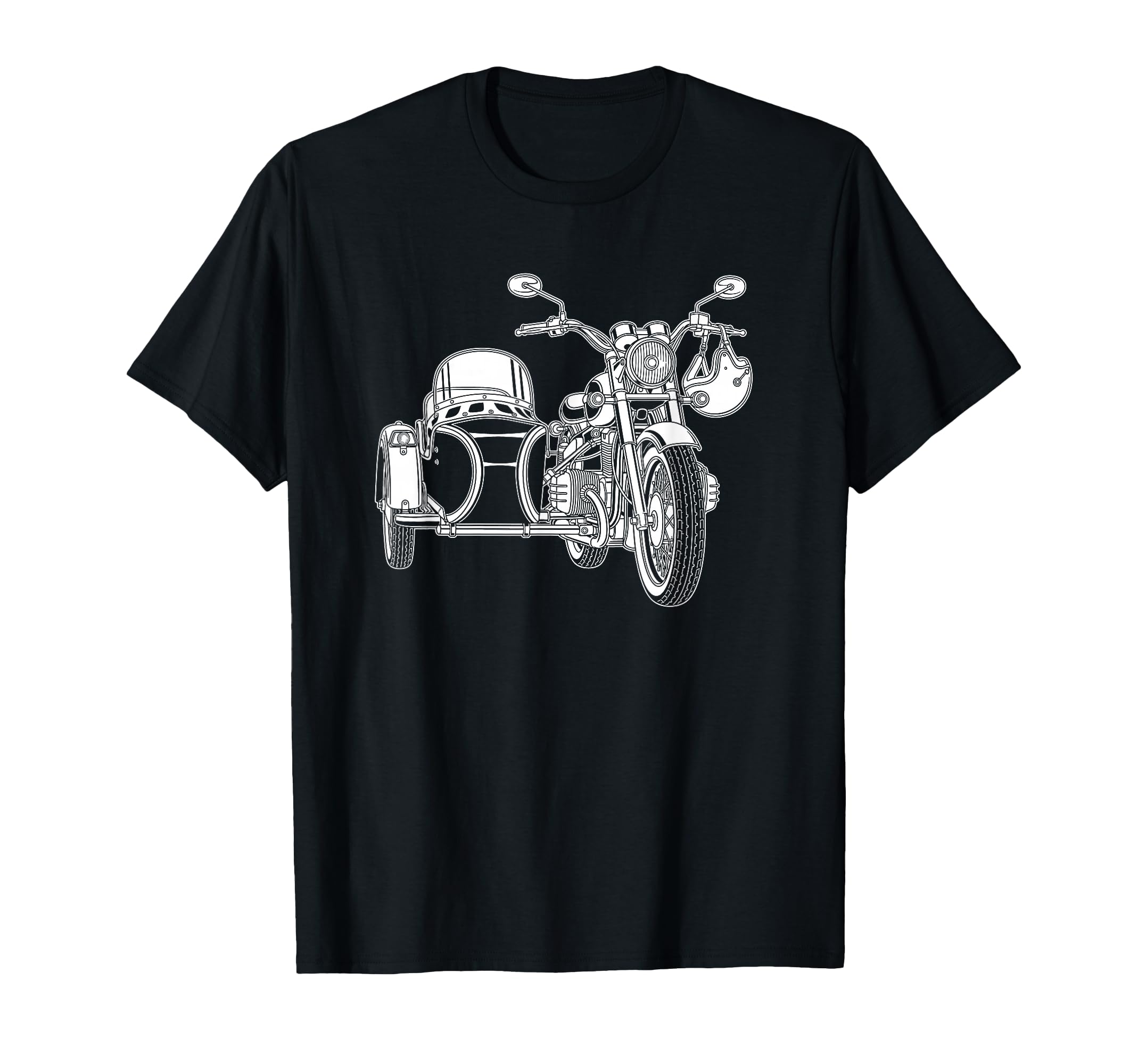 Motorcycle Sidecar Graphics Team Biker T-Shirt - Graphic Print Unisex - T-Shirt, Sweatshirt, Hoodie