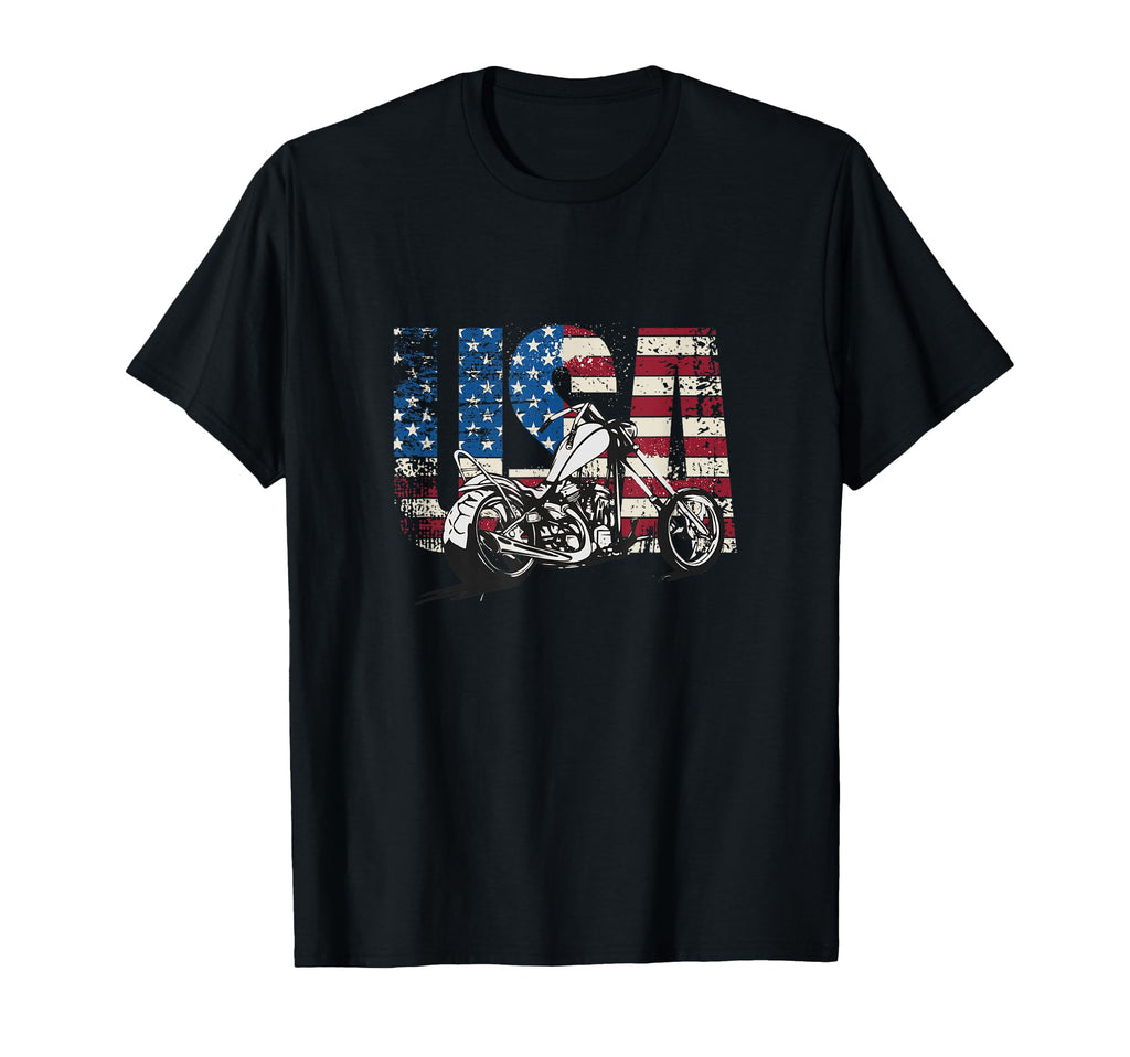 Motorcycle Usa Motorcycle T-Shirt - Graphic Print Unisex - T-Shirt, Sweatshirt, Hoodie
