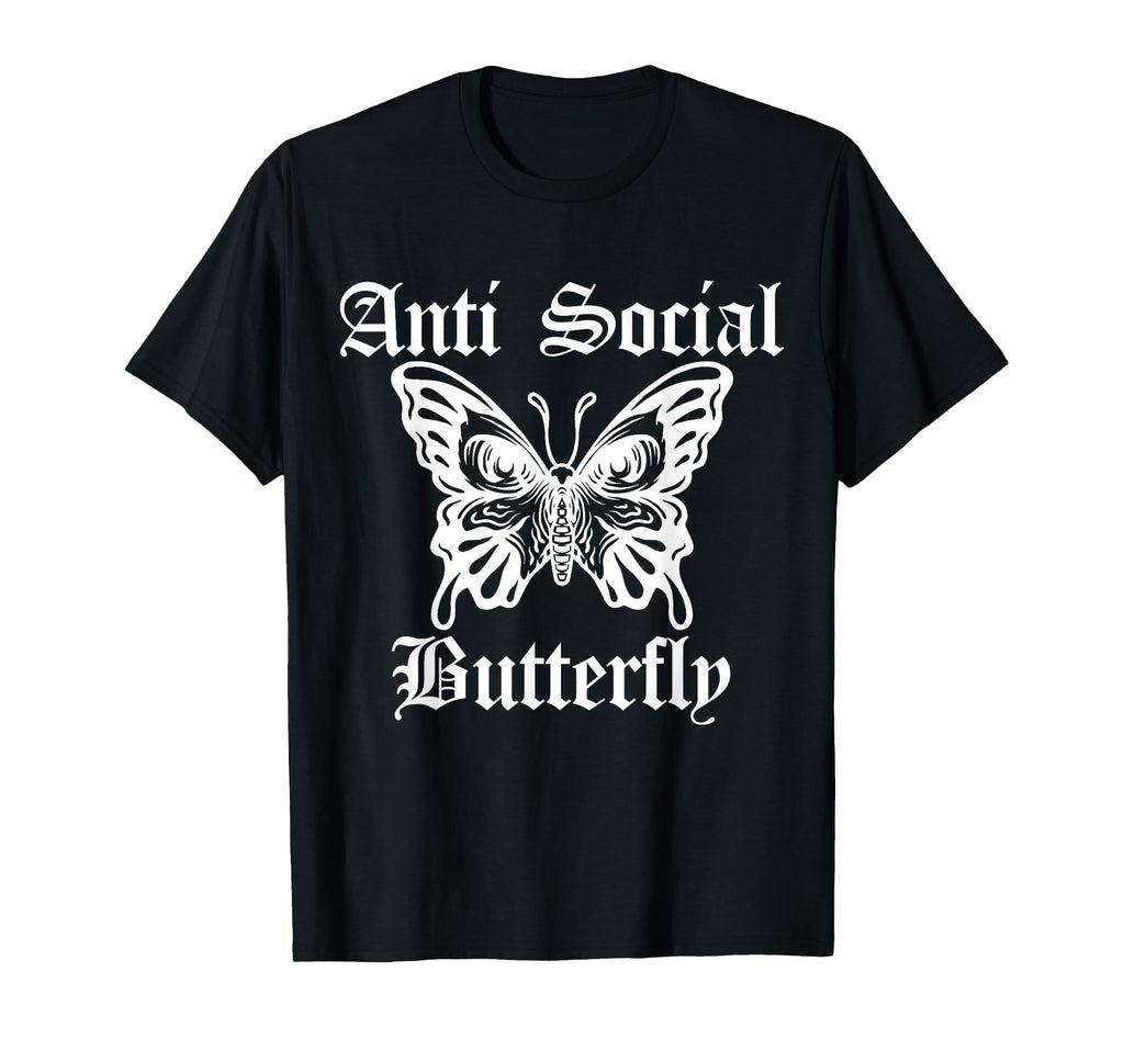 Antisocial Butterfly Introvert T-Shirt - Custom Art Print Men Women - T-Shirt, Sweatshirt, Hoodie