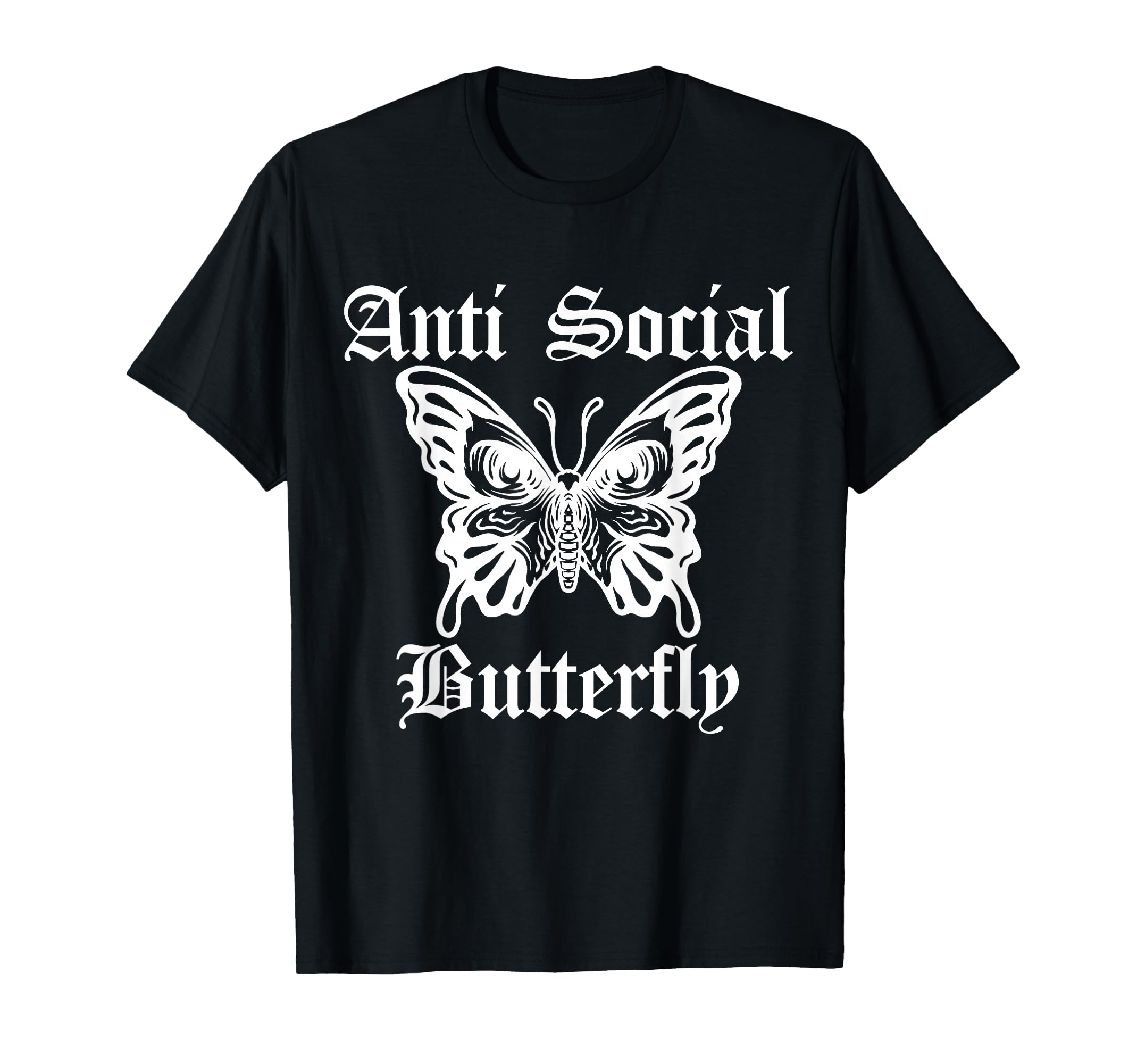 Antisocial Butterfly Introvert T-Shirt - Custom Art Print Men Women - T-Shirt, Sweatshirt, Hoodie