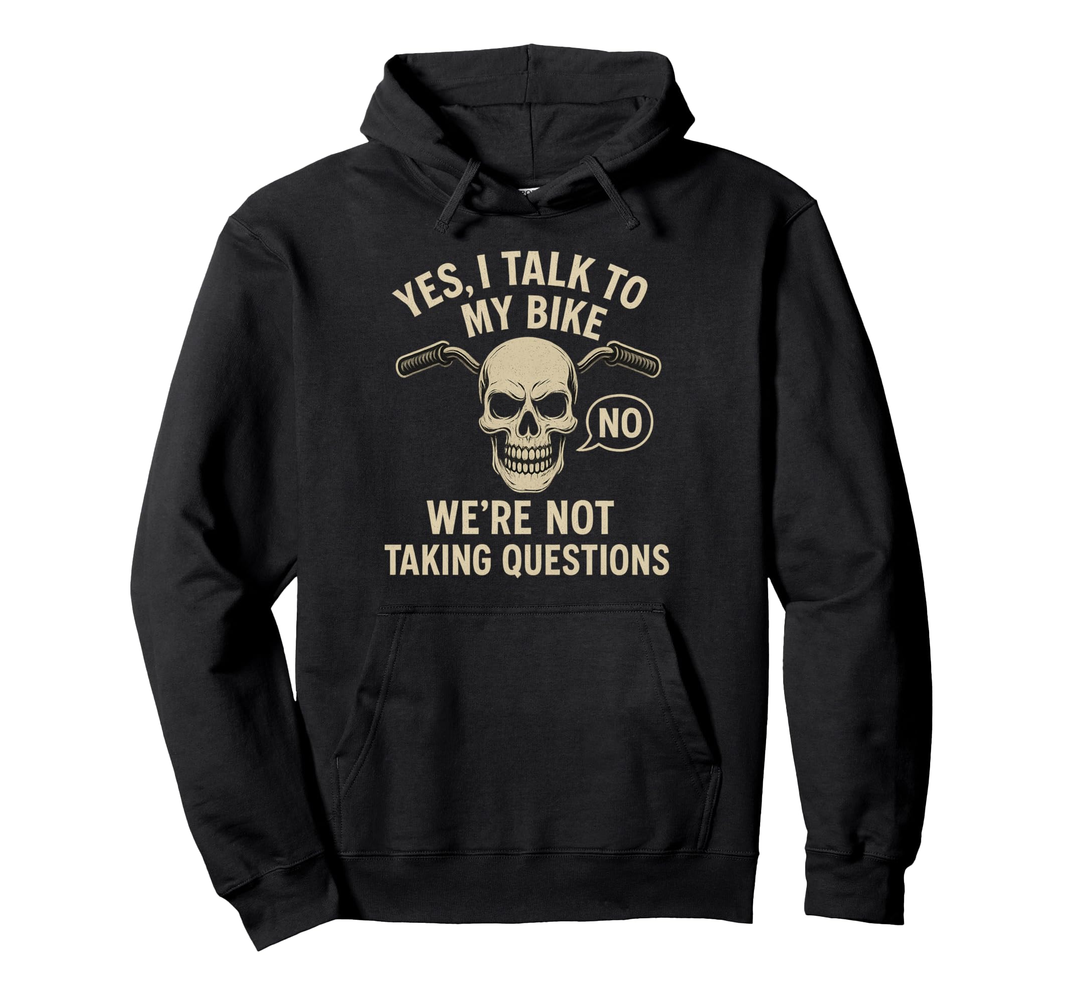 Yes I Talk To My Bike Motorcycle Biker Hoodie - Unique Graphic Men Women - T-Shirt, Sweatshirt, Hoodie