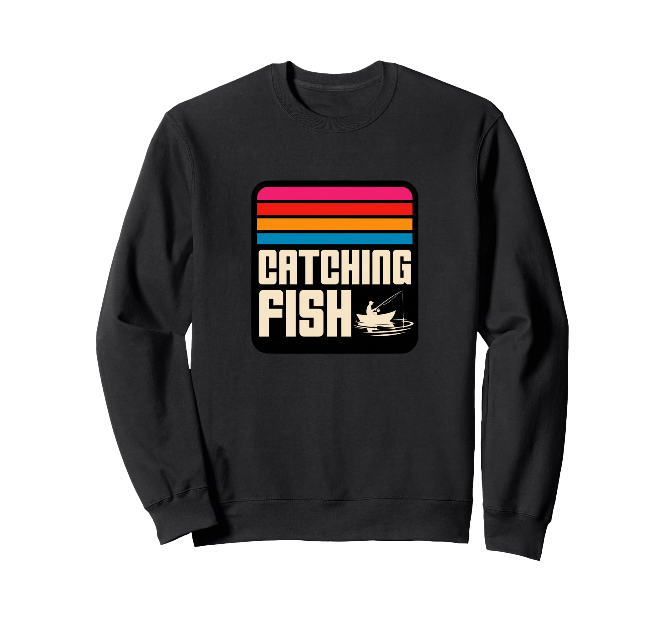 Catching Fish Sunset Fishing Sweatshirt - Novelty Apparel Men Women - T-Shirt, Sweatshirt, Hoodie