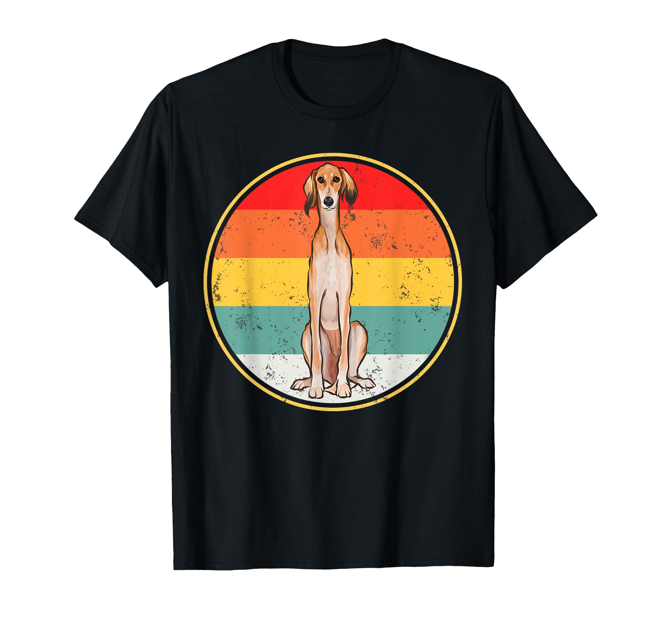 Sunset Saluki Dog T-Shirt - Aesthetic Graphic Men Women - T-Shirt, Sweatshirt, Hoodie